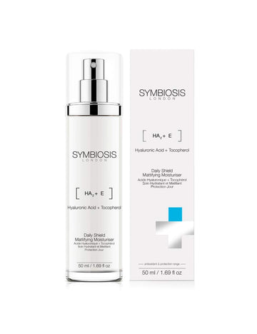 SYMBIOSIS LONDON | [Hyaluronic Acid + Tocopherol - Daily Shield Mattifying Moisturiser | 1x50