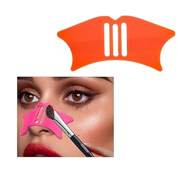 Silicone Nose Shadow Tools Silicone Nose Shadow Template Nose Contour Tool Eyebrow Shaping Stencil Highlighter Mascara Shield Lazy Quick Makeup Palette Aid Accessories for beginners