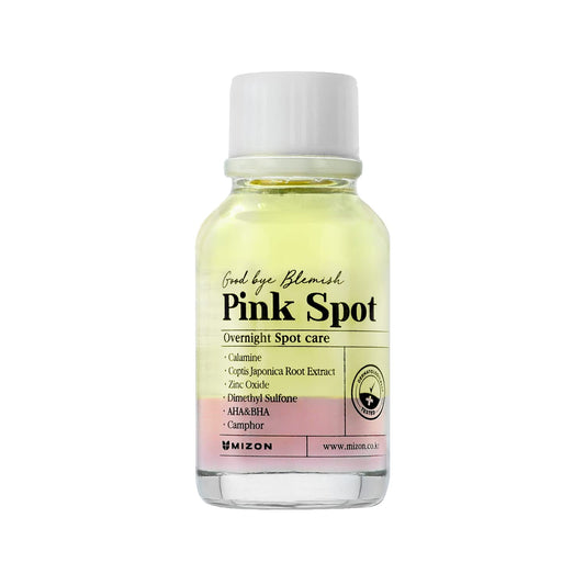 MIZON Pink Spot ,Overnight spot care, Night Pimple Care, Product with Calamine, AHA, BHA, acne treatment, Breakout treatment, spot treatment - (19/0.65  )