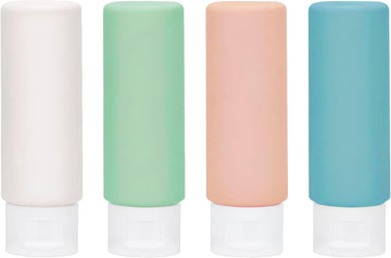 TSA Approved Travel Bottles Set for Toiletries 50 1.7 Squeeze Bottle Travel Size Container Kit Portable Leak Proof Refillable Cosmetic Airplane Essential Shampoo Conditioner Body Lotion Shower Gel