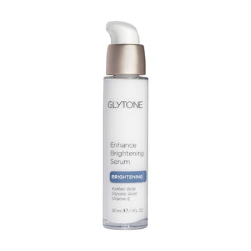 Glytone Enhance Brightening Serum - Hyaluronic Acid, 1.7 Free Acid Value Glycolic Acid, 8% Azelaic Acid - Visbily Reduce Discoloration - 1 .