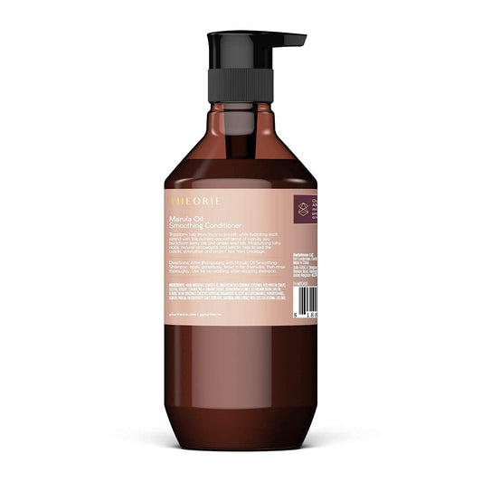 Theorie Marula Oil Smoothing Conditioner- Controls Frizz & Smooths Hair with Marula Oil, Sea Buckthorn Oil & Grape Seed Oil, Sulfate-Free, Gluten-Free, Suited to All Hair Types, 800 ML