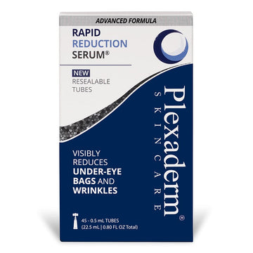 Plexaderm Rapid Reduction Eye Serum - Advanced Formula - Anti Aging Serum Visibly Reduces Under-Eye Bags, Wrinkles, Dark Circles, Fine Lines & Crow's Feet Instantly - Instant Wrinkle Remover for Face (0.76  )