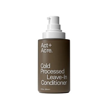 ACT+ ACRE Cold Processed 2% Squalene Anti-Frizz Leave In Conditioner - Deeply Nourishing Formula - Lightweight and Non-Greasy - Protects Against Damage - Vegan and Cruelty Free