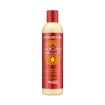 Argan Oil Hair Lotion by Creme of Nature, Creamy Oil Mousturizer to Help Restore Moisture and Add Shine, 8.45