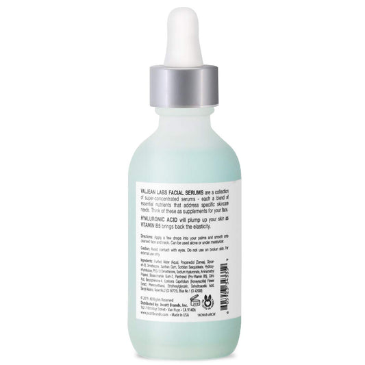 Valjean Labs Facial Serum, Hydrate | Hyaluronic Acid + Vitamin B5 | Helps to Hydrate and Plump Skin and Restore Elasticity | Paraben Free, Cruelty Free, Made in USA (1.83 )