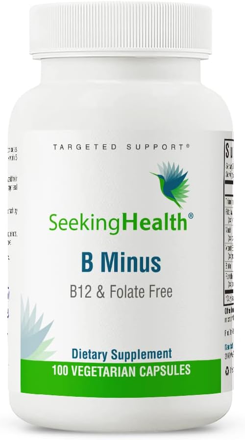 Seeking Health B-Minus, Vitamin B Complex To Support Methylation, Mthf