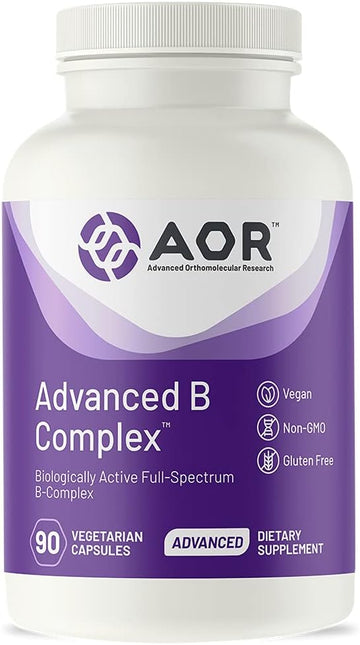 AOR, Advanced B Complex, Multivitamin Support for Energy, Stress and M