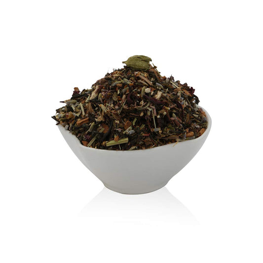 Chai Craft INNER PEACE POTION Herbal Green Tea -Helps Control Hypertension and Soothes Mind, Loose Leaf Tea-Hibiscus,Arjun Chal,Lavender,Tulsi,Triphala,Lemon Grass,Flax seed,Ashwagandha Cumin