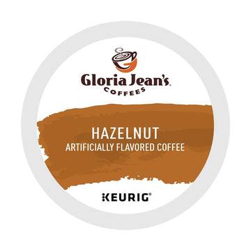 Gloria Jean's Coffees Hazelnut, Single-Serve Keurig K-Cup Pods, Flavored Medium Roast Coffee, 24 Count