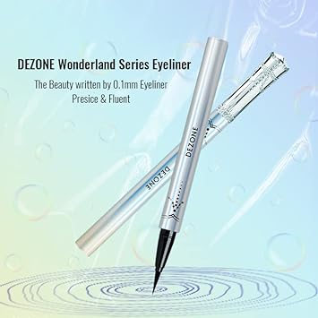 DEZONE Wonderland Long-Lasting Waterproof Liquid Eyeliner, Smudge Resistant, Felt Tip 0.1mm Tip, 0.017 uid (Wine Red)