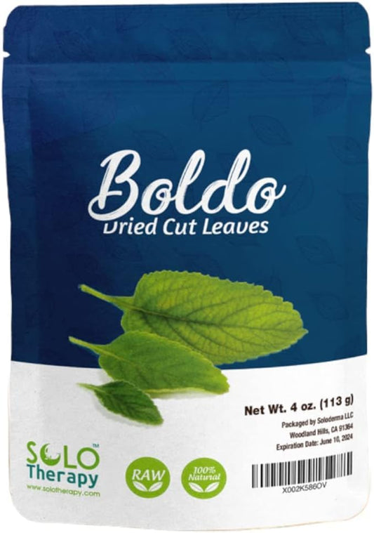 Boldo Dried Cut Leaves and Crystal Tea Infuser Clear Quartz BUNDLE, Hojas De Boldo con Filtro Para Te
