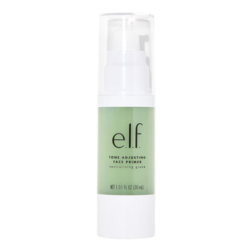 e.l.f. Tone Adjusting Face Primer, Makeup Primer For Neutralizing Uneven Skin Tones & Redness, Grips Makeup To Last, Vegan & Cruelty-free, Large