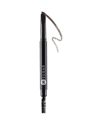 SUGAR Cosmetics Arch Arrival Brow Definer - 03 Woody Scooby (Deep Brown) Sweat & Humidity Resistant | Waterproof, Long-Lasting, 12hr coverage, built-in spoolie