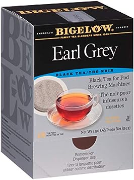 Bigelow Earl Grey Black Tea Pods, 18/box