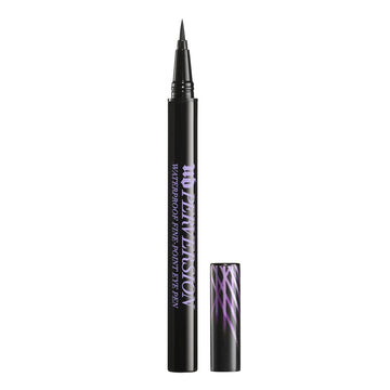 URBAN DECAY Perversion Waterproof Fine-Point Eye Pen - Black, Semi-Matte Liquid Eyeliner - Ultra-Fine Brush Tip