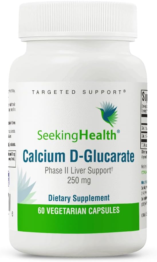 Seeking Health Calcium D-Glucarate, 250 mg, Supports Healthy Detoxific