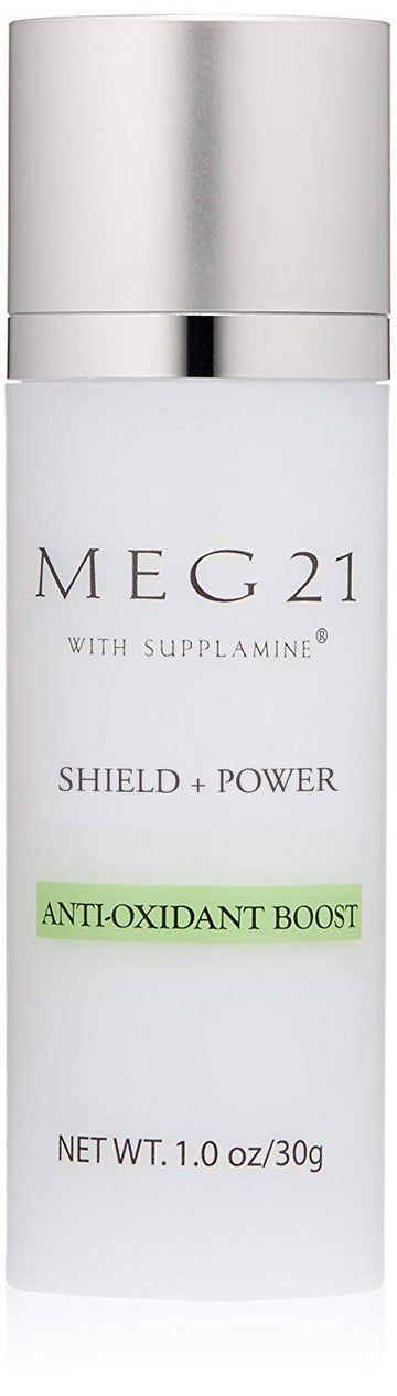 MEG 21 Anti-Oxidant Boost Shield + Power. Sun damage reversing repair serum Protects skin from inammation, free radicals, oxidative stress, and environment Soothes and protects Allergy tested 1