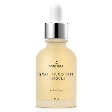 THE SKIN HOUSE Snail Mucin 5000 Ampoule, 1.01  , 30 - Wrinkle care, Nourishing, Moisturizing and replenishing ampoule Korean Skin Care