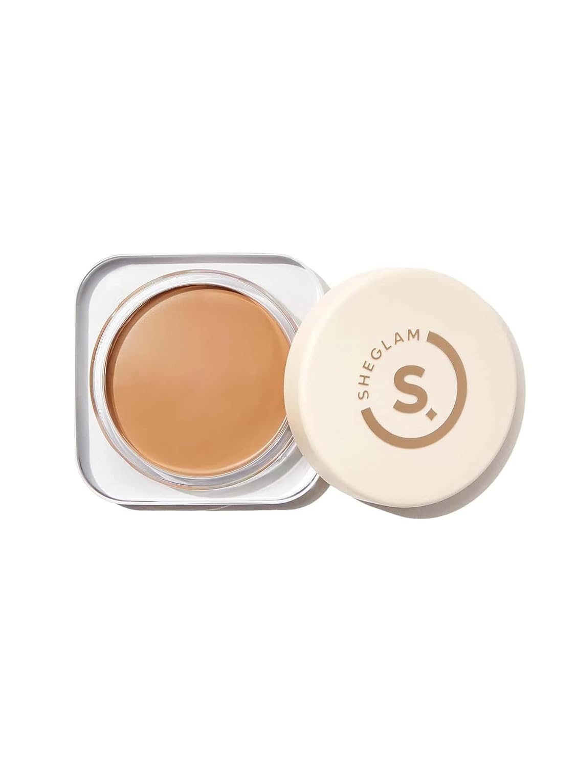 SHEGLAM Hydrating Cream Full Coverage Foundation Balm Long Lasting Concealer Face Foundation for Dry Skin - Almond