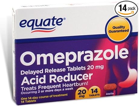 Equate - Omeprazole 20 mg, Acid Reducer Delayed-Release, 14 