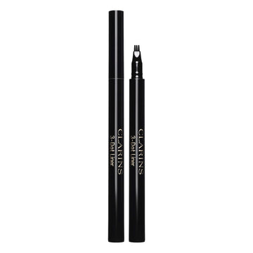 CLARINS 3-Dot Liquid Eyeliner | 3-Prong Tip Defines Eyes and Accentuates Lashes With Precision Control | Mistake-Proof | Dot-By-Dot Application | Intense Black Color Pay-Off | Long-Lasting | 0.02