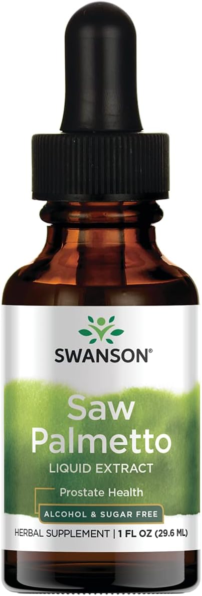 Swanson Saw Palmetto Liquid Extract (Alcohol and Sugar-Free) 1 fl Ounc