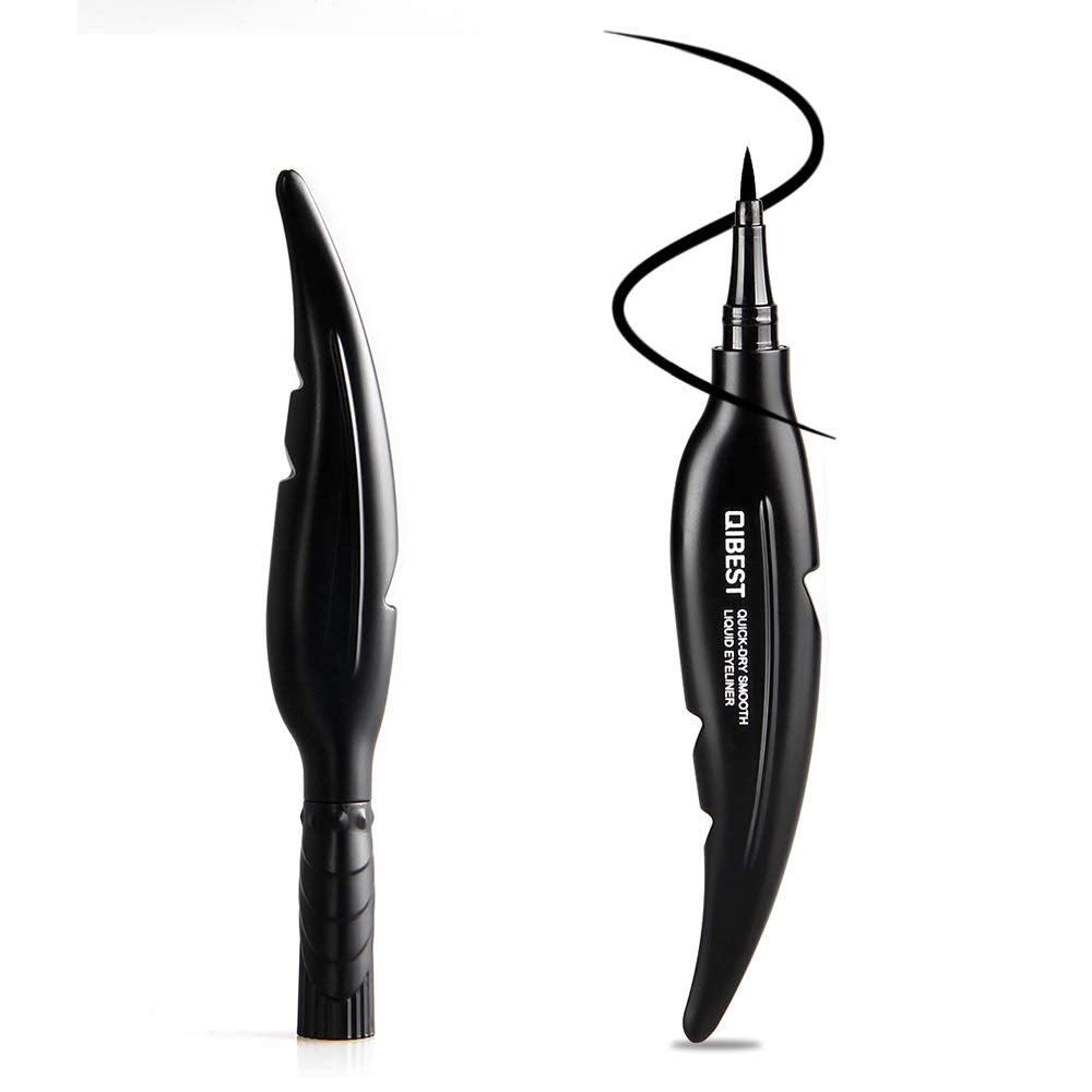 DONGXIUB Feather Eyeliner Long-Lasting Waterproof Not Blooming Liquid Eye Liner Makeup Infallible Super Slim Black