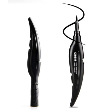 DONGXIUB Feather Eyeliner Long-Lasting Waterproof Not Blooming Liquid Eye Liner Makeup Infallible Super Slim Black