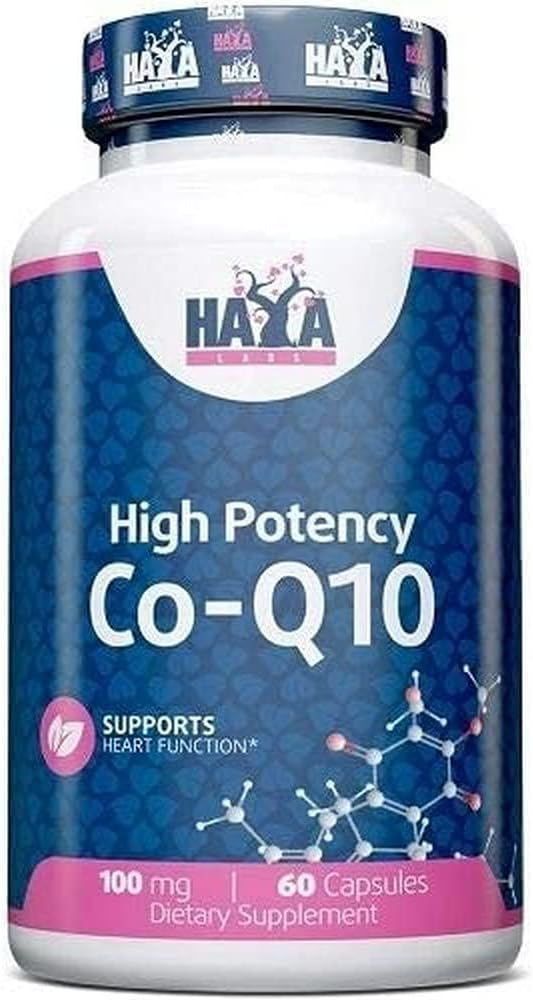 HAYA LABS High Potency Co-Q10 100mg 60 Capsules

