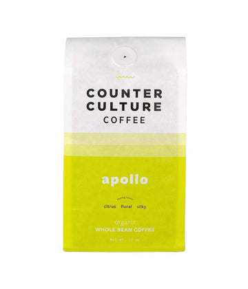 Counter Culture Coffee Apollo - Light Roast, Organic, Kosher, Whole-Bean Ethiopian Coffee,  (1 Bag)