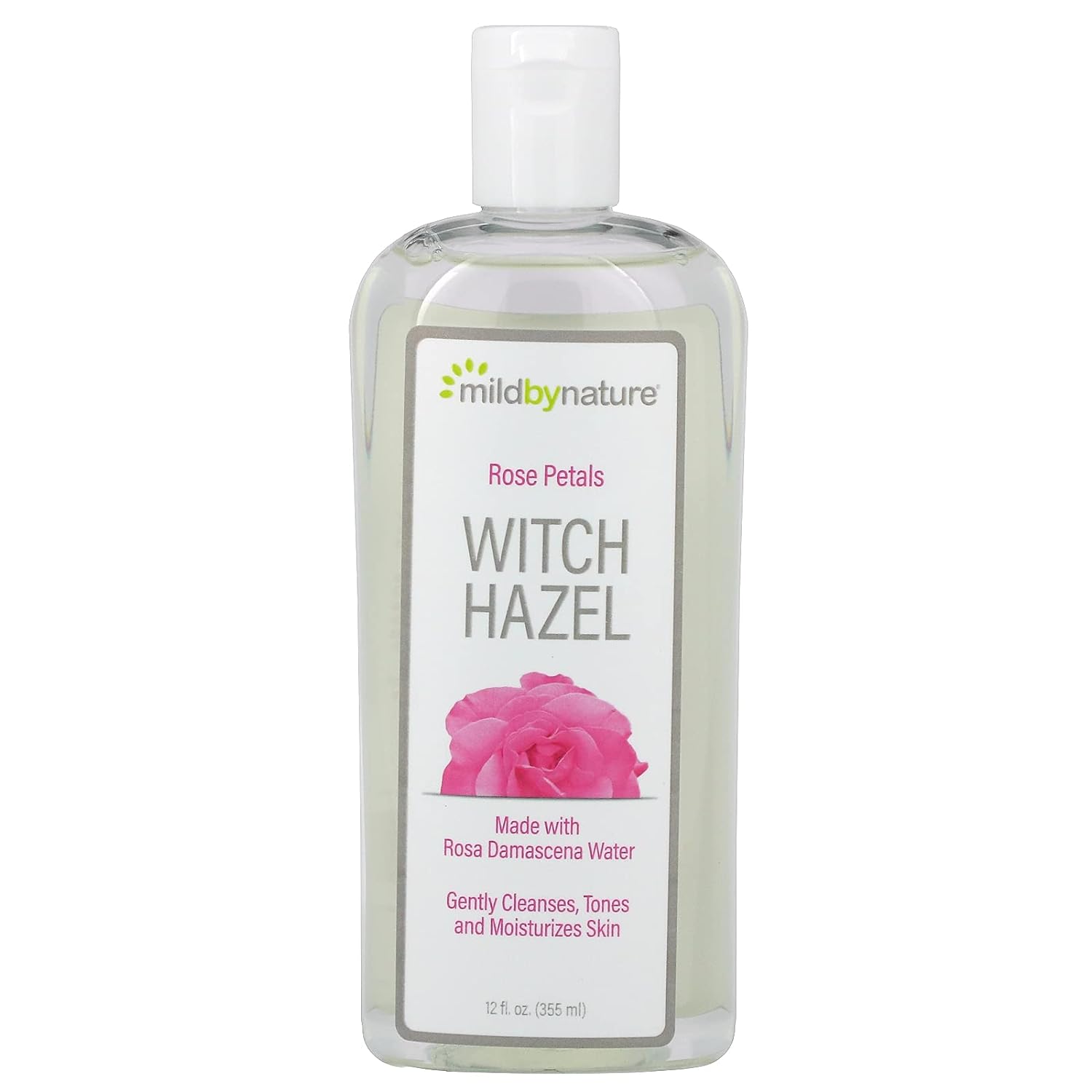 Witch Hazel, Rose Petals, Alcohol-Free, 12   (355 ), Mild By Nature