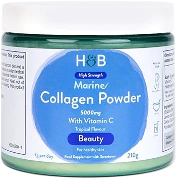 Holland & Barrett Marine Collagen Tropical Flavoured Powder 5000Mg - T210 Grams