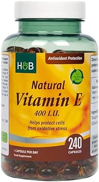 Holland & Barrett Vitamin E 400iu 240 Capsules

190 Grams