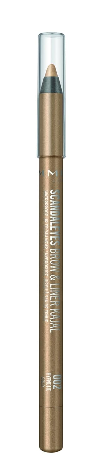 Rimmel Scandaleyes Waterproof Brow and Liner Kajal, Hypnotic Gold