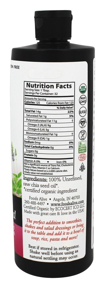 Foods Alive - Organic Chia Oil