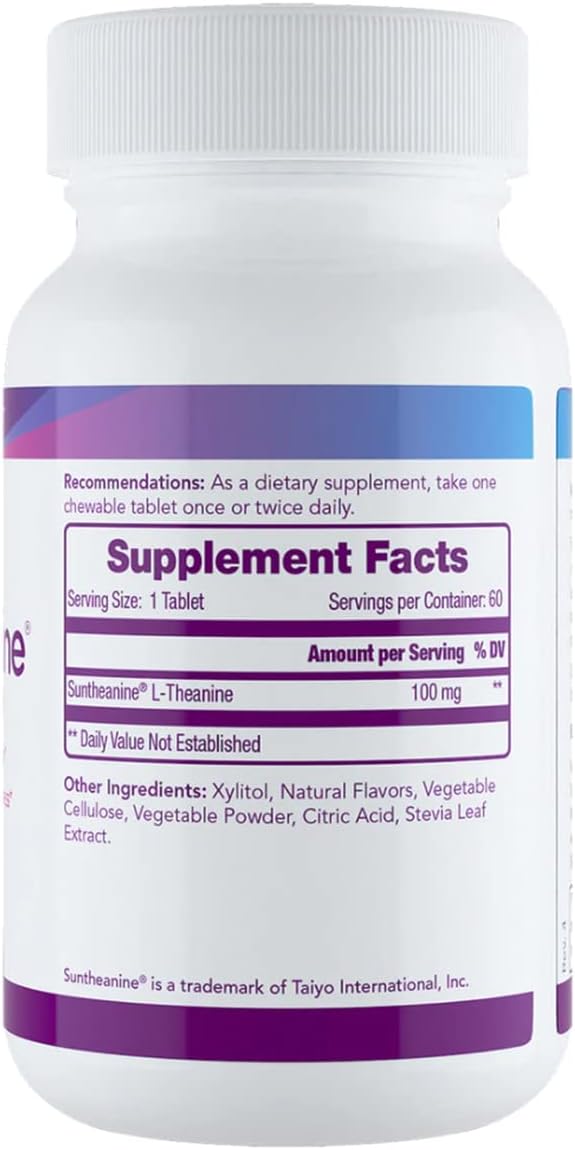 Tomorrow's Nutrition - SunTheanine L-Theanine, 100mg Tablets to Help C