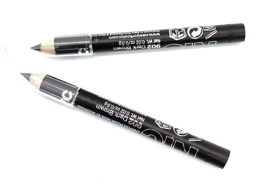 NYC Brow and Liner Pencil Set, Dark Brown 1 Pair