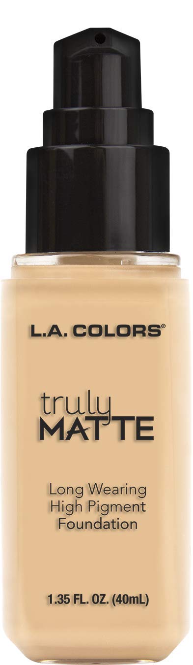 L.A. COLORS Truly Matte Foundation, Porcelain, 1.35 .