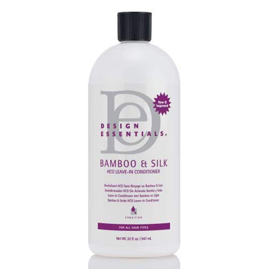 Design Essentials Bamboo & Silk HCO Leave-In Conditioner for All Hair Types, 32
