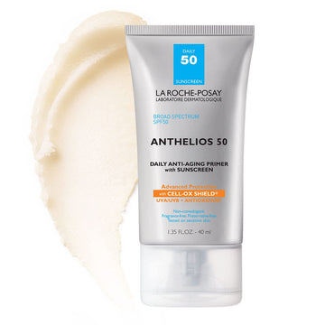 La Roche-Posay Anthelios Anti-Aging Primer with Sunscreen, 50 SPF, Blurs Fine Lines and Wrinkles with Daily Sun Protection, 1.35   (Pack of 1)