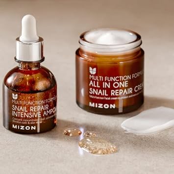 MIZON All-in-1 Snail Repair Cream and Snail Repair Intensive