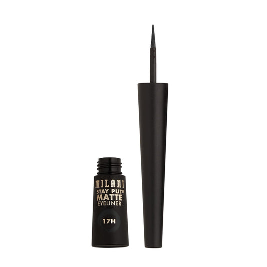 Milani Stay Put Matte Liquid Eyeliner - Liquid Eyeliner Pen, Long Lasting & Smudgeproof Makeup Pen Black