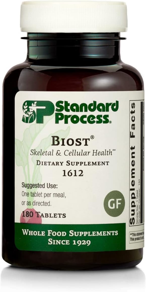 Standard Process Biost - Teeth and Bone Health Supplement with Whole Food Magnesium Citrate, Calcium Lactate, Manganese, and More