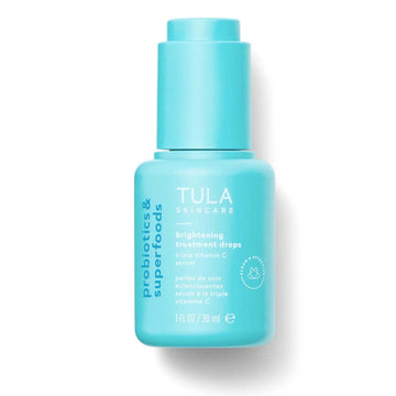 TULA Skin Care Brightening Treatment Drops - Vitamin C Serum, Brightens the Look of Dull Skin & Dark Spots, 1