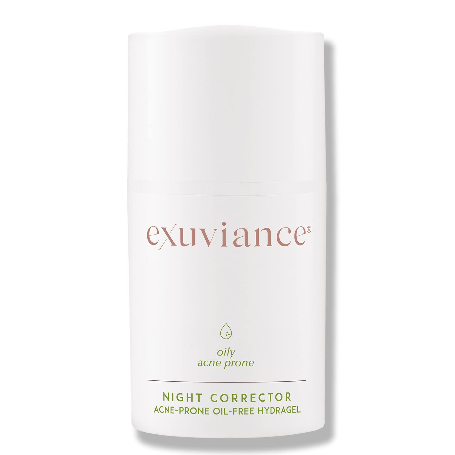 EXUVIANCE Night Corrector Lightly Hydrating Nighttime Gel with AHA/PHA Antiaging For Oily Skin, Oil-Free, Non-comedogenic, Non-acnegenic, 50 g