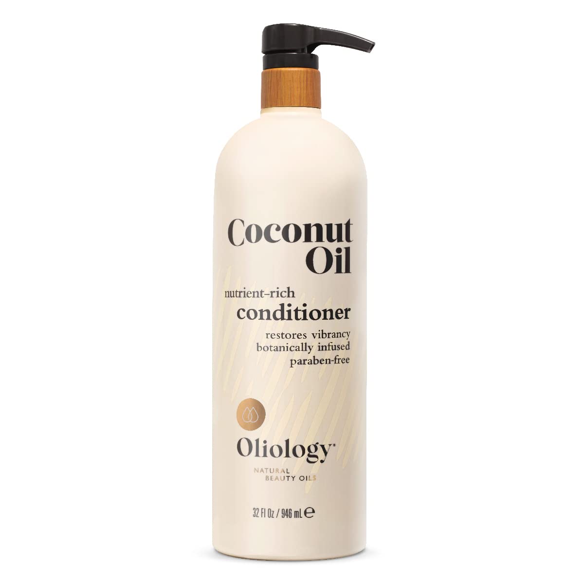 Oliology Nutrient Rich Coconut Oil Conditioner - Restores Vibrancy & Softens Hair | Repairs Damaged Dry Weak Hair | Intensely Hydrates | Botanically Infused | Paraben Free (32  )