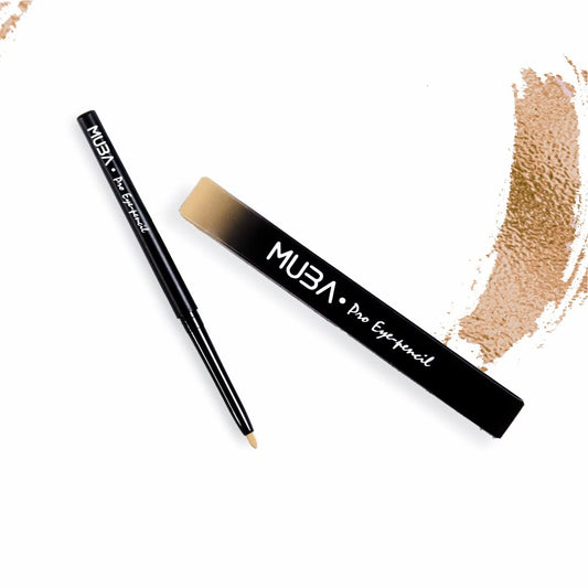 MUBA COSMETICS Eye Pencil “Sand” - Waterproof Eyeliner Pencil, Long Lasting Eye Liner Pencils for Eye Makeup - No Budge Under Eye Pencil Eyeliner, Creamy Eye Pencils, Eyeliner Pencils for Precise Finish - BEIGE / VANILLA