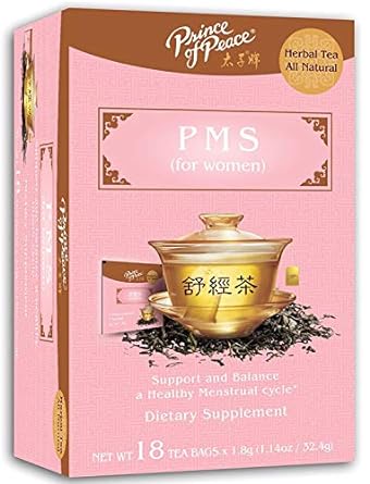 Prince of Peace PMS Tea, 18 Tea Bags ? Herbal Tea for Menstrual Cycles