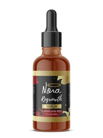 Nora -Extra Strength Regrowth Serum- {Hair Growth Treatment for Hair Loss and Itchy Dry Scalp} Infused with over 30 Essential Oils -Rosemary, Olive Oil, Castor Oil, Argan Oil, Coconut Oil, Aloe {2 oz Droppler Bottle}